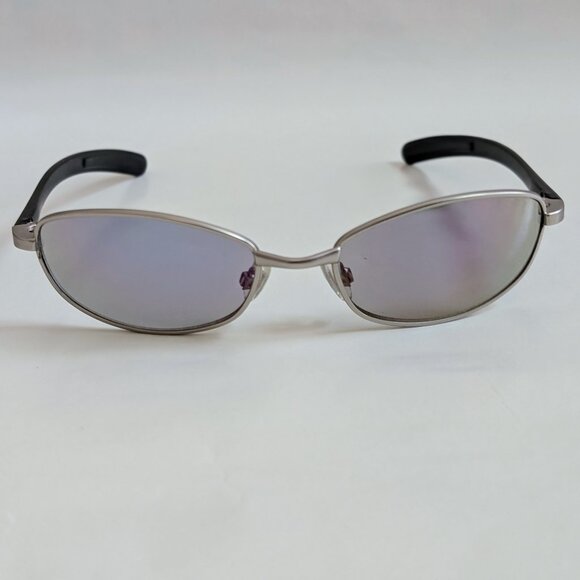 NWT Vintage 90's Rectangle Metal Combo Sport Sunglasses (S. Silver) - Picture 1 of 5
